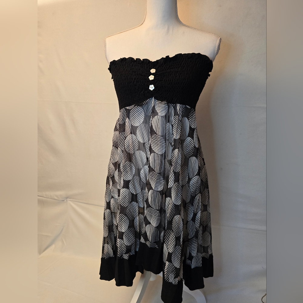 Adorable Dots, Strapless Swim cover, Size XL